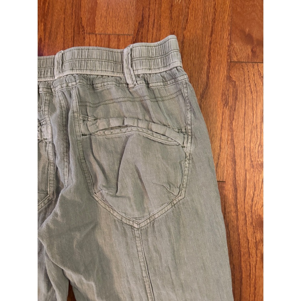 Free People Light Green 55% Linen Pants Size XS - Picture 12 of 12